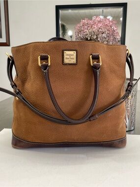 Dooney & Bourke Tan Nubuck Leather Chelsea Shoulder Bag